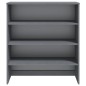 vidaXL Aparador superior HAMAR pino macizo gris oscuro 90x30x100 cm vidaXL Aparador superior HAMAR pino macizo gris oscuro 90x30x100 cm