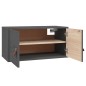 vidaXL Armarios de pared 2 uds madera maciza de pino gris 60x30x30 cm