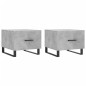 vidaXL Mesa de centro 2 uds madera ingeniería gris hormigón 50x50x40cm vidaXL Mesa de centro 2 uds madera ingeniería gris hormigón 50x50x40cm