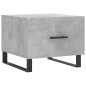 vidaXL Mesa de centro 2 uds madera ingeniería gris hormigón 50x50x40cm vidaXL Mesa de centro 2 uds madera ingeniería gris hormigón 50x50x40cm
