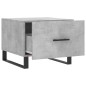 vidaXL Mesa de centro 2 uds madera ingeniería gris hormigón 50x50x40cm vidaXL Mesa de centro 2 uds madera ingeniería gris hormigón 50x50x40cm