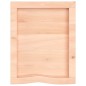 vidaXL Estante de pared madera maciza roble sin tratar 40x50x(2-4) cm