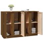 vidaXL Aparador de madera maciza de pino marrón miel 120x35x80 cm vidaXL Aparador de madera maciza de pino marrón miel 120x35x80 cm