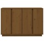 vidaXL Aparador de madera maciza de pino marrón miel 120x35x80 cm vidaXL Aparador de madera maciza de pino marrón miel 120x35x80 cm