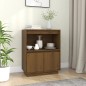 vidaXL Aparador de madera maciza de pino marrón miel 60x34x75 cm vidaXL Aparador de madera maciza de pino marrón miel 60x34x75 cm
