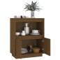 vidaXL Aparador de madera maciza de pino marrón miel 60x34x75 cm vidaXL Aparador de madera maciza de pino marrón miel 60x34x75 cm