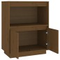 vidaXL Aparador de madera maciza de pino marrón miel 60x34x75 cm vidaXL Aparador de madera maciza de pino marrón miel 60x34x75 cm