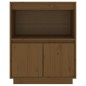 vidaXL Aparador de madera maciza de pino marrón miel 60x34x75 cm vidaXL Aparador de madera maciza de pino marrón miel 60x34x75 cm