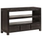 vidaXL Mueble para TV madera maciza acacia marrón oscuro 90x30x55 cm 
