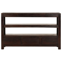 vidaXL Mueble para TV madera maciza acacia marrón oscuro 90x30x55 cm 