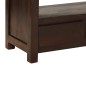 vidaXL Mueble para TV madera maciza acacia marrón oscuro 90x30x55 cm 