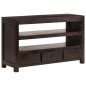 vidaXL Mueble para TV madera maciza acacia marrón oscuro 90x30x55 cm 