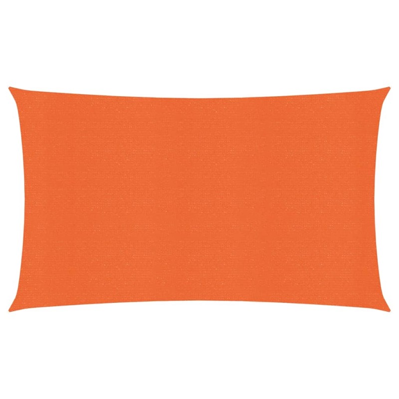 vidaXL Toldo de vela HDPE naranja 160 g/m² 2x5 m vidaXL Toldo de vela HDPE naranja 160 g/m² 2x5 m
