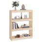 vidaXL Estantería/divisor de espacios madera de pino 80x30x103,5 cm vidaXL Estantería/divisor de espacios madera de pino 80x30x103,5 cm