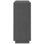 vidaXL Aparador de madera maciza de pino gris 104,5x34x80 cm vidaXL Aparador de madera maciza de pino gris 104,5x34x80 cm