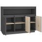 vidaXL Aparador de madera maciza de pino gris 104,5x34x80 cm vidaXL Aparador de madera maciza de pino gris 104,5x34x80 cm