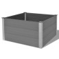vidaXL Arriate de WPC gris 100x100x54 cm vidaXL Arriate de WPC gris 100x100x54 cm