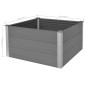 vidaXL Arriate de WPC gris 100x100x54 cm vidaXL Arriate de WPC gris 100x100x54 cm