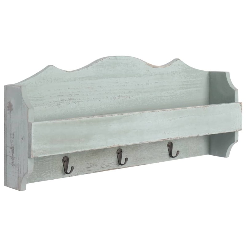 vidaXL Perchero de pared de madera verde 50x10x23 cm vidaXL Perchero de pared de madera verde 50x10x23 cm