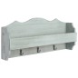 vidaXL Perchero de pared de madera verde 50x10x23 cm vidaXL Perchero de pared de madera verde 50x10x23 cm