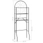 vidaXL Estante para inodoro negro 60x33x174 cm vidaXL Estante para inodoro negro 60x33x174 cm