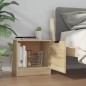 vidaXL Mesitas de noche 2 unidades color roble Sonoma 40x39x40 cm vidaXL Mesitas de noche 2 unidades color roble Sonoma 40x39x40 cm