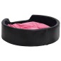 vidaXL Cama de perros felpa y cuero sintético negro y rosa 99x89x21 cm vidaXL Cama de perros felpa y cuero sintético negro y rosa 99x89x21 cm