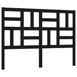 vidaXL Cabecero de cama madera maciza de pino negro 126x4x104 cm