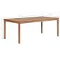 vidaXL Mesa de jardín de madera maciza de teca 200x100x77 cm vidaXL Mesa de jardín de madera maciza de teca 200x100x77 cm