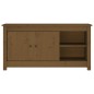 vidaXL Mueble de TV madera maciza de pino marrón miel 103x36,5x52 cm vidaXL Mueble de TV madera maciza de pino marrón miel 103x36,5x52 cm