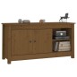 vidaXL Mueble de TV madera maciza de pino marrón miel 103x36,5x52 cm vidaXL Mueble de TV madera maciza de pino marrón miel 103x36,5x52 cm