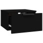 vidaXL Mesita de noche de pared negro 34x30x20 cm vidaXL Mesita de noche de pared negro 34x30x20 cm