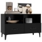 vidaXL Mueble para TV madera contrachapada negro 80x36x50 cm vidaXL Mueble para TV madera contrachapada negro 80x36x50 cm