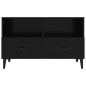 vidaXL Mueble para TV madera contrachapada negro 80x36x50 cm vidaXL Mueble para TV madera contrachapada negro 80x36x50 cm