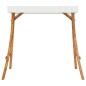 vidaXL Estructura columpio y techo crema madera curvada acabado teca vidaXL Estructura columpio y techo crema madera curvada acabado teca