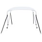 vidaXL Toldo Bimini de 2 arcos blanco 180x130x110 cm vidaXL Toldo Bimini de 2 arcos blanco 180x130x110 cm