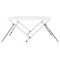 vidaXL Toldo Bimini de 2 arcos blanco 180x130x110 cm vidaXL Toldo Bimini de 2 arcos blanco 180x130x110 cm