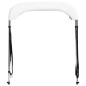 vidaXL Toldo Bimini de 2 arcos blanco 180x130x110 cm vidaXL Toldo Bimini de 2 arcos blanco 180x130x110 cm