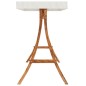 vidaXL Estructura columpio y techo crema madera curvada acabado teca vidaXL Estructura columpio y techo crema madera curvada acabado teca
