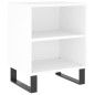 vidaXL Mesita de noche madera de ingeniería blancp 40x30x50 cm vidaXL Mesita de noche madera de ingeniería blancp 40x30x50 cm