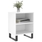 vidaXL Mesita de noche madera de ingeniería blancp 40x30x50 cm vidaXL Mesita de noche madera de ingeniería blancp 40x30x50 cm