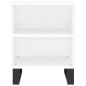 vidaXL Mesita de noche madera de ingeniería blancp 40x30x50 cm vidaXL Mesita de noche madera de ingeniería blancp 40x30x50 cm