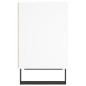 vidaXL Mesita de noche madera de ingeniería blancp 40x30x50 cm vidaXL Mesita de noche madera de ingeniería blancp 40x30x50 cm