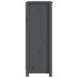 vidaXL Estantería madera maciza de pino gris 50x35x97 cm vidaXL Estantería madera maciza de pino gris 50x35x97 cm