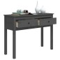 vidaXL Mesa consola de madera maciza de pino gris 100x35x75 cm vidaXL Mesa consola de madera maciza de pino gris 100x35x75 cm