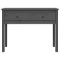vidaXL Mesa consola de madera maciza de pino gris 100x35x75 cm vidaXL Mesa consola de madera maciza de pino gris 100x35x75 cm