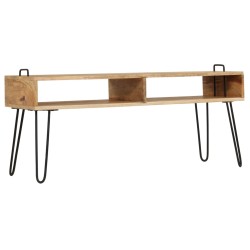 vidaXL Mueble para TV madera de mango maciza 110x35x45 cm