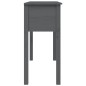 vidaXL Mesa consola de madera maciza de pino gris 100x35x75 cm vidaXL Mesa consola de madera maciza de pino gris 100x35x75 cm