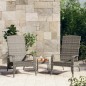 vidaXL Silla de jardín Adirondack ratán sintético gris vidaXL Silla de jardín Adirondack ratán sintético gris