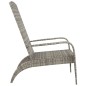 vidaXL Silla de jardín Adirondack ratán sintético gris vidaXL Silla de jardín Adirondack ratán sintético gris